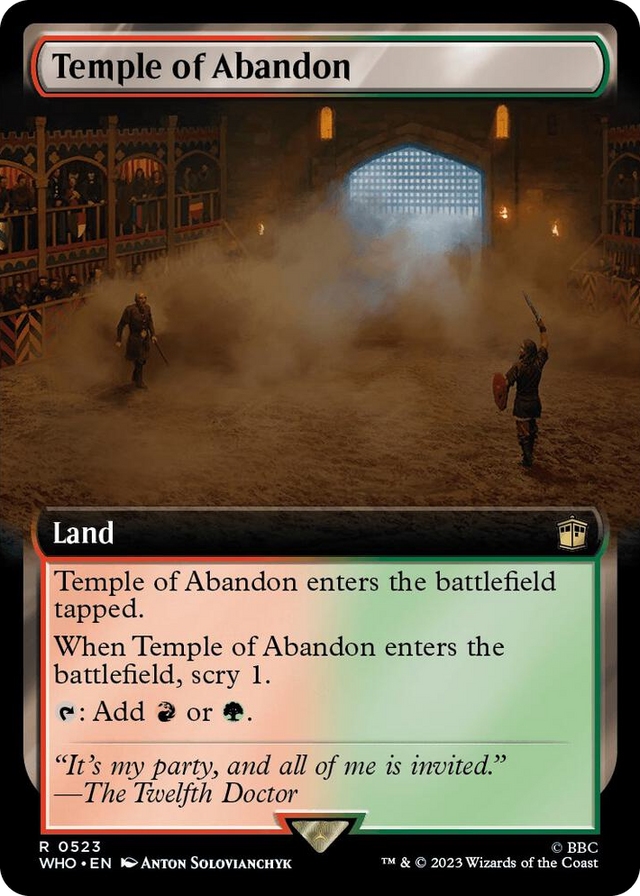 0523 Temple of Abandon (Extended Art) R Universes Beyond: Doctor Who