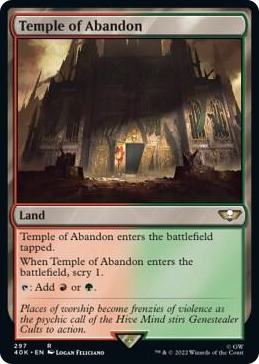 0297 Temple of Abandon (Surge Foil) R Universes Beyond: Warhammer 40,000