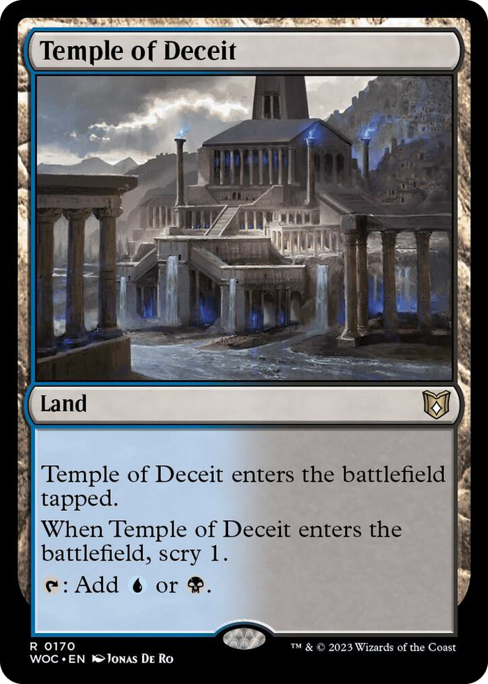 Temple of Deceit #170 R - Commander: Wilds of Eldraine Pokemon card