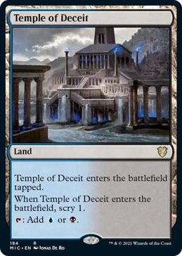 0184 Temple of Deceit R Commander: Innistrad: Midnight Hunt