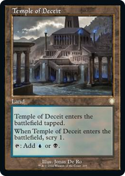 0205 Temple of Deceit (Retro Frame) R Commander: The Brothers' War