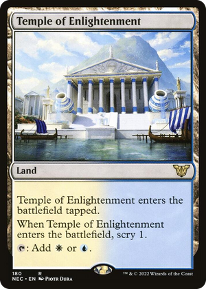 0180 Temple of Enlightenment R Commander: Kamigawa: Neon Dynasty