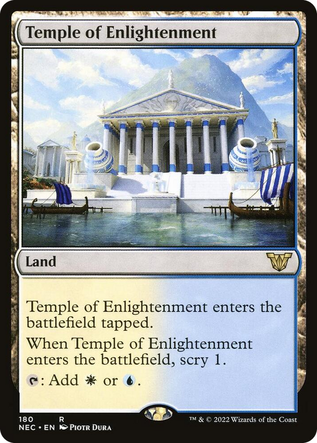 0180 Temple of Enlightenment R Commander: Kamigawa: Neon Dynasty