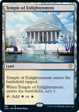 0185 Temple of Enlightenment R Commander: Innistrad: Crimson Vow