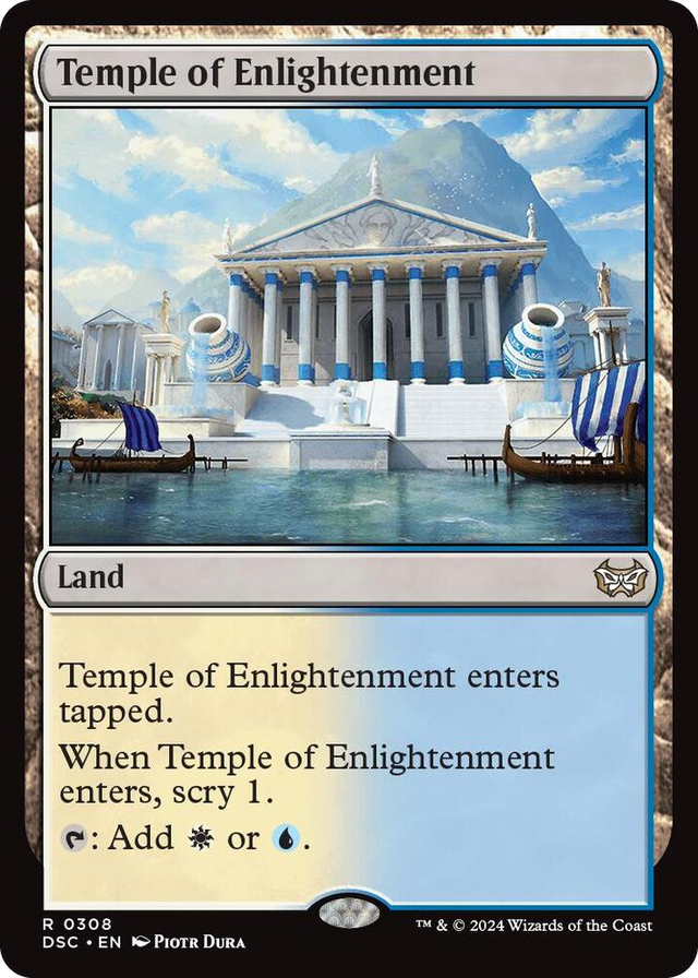 0308 Temple of Enlightenment R Commander: Duskmourn: House of Horror