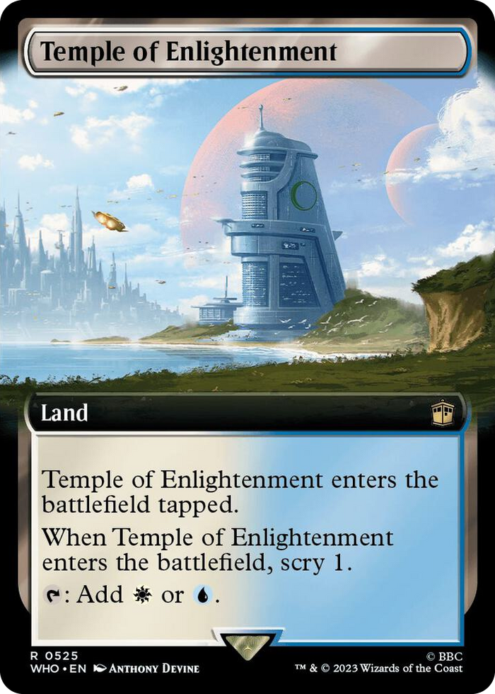 Temple of Enlightenment (Extended Art) #525 R - Universes Beyond: Doctor Who Pokemon card