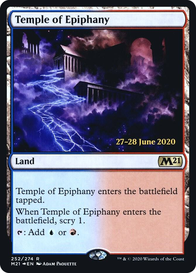 Temple of Epiphany (M21) #252 R - Prerelease Cards Pokemon card