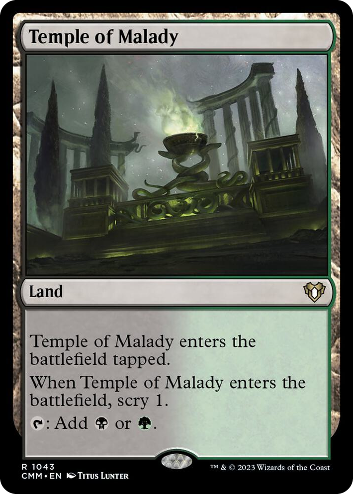 1043 Temple of Malady R Commander Masters