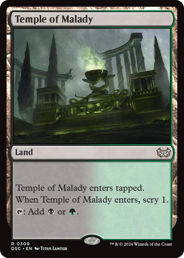 0309 Temple of Malady R Commander: Duskmourn: House of Horror