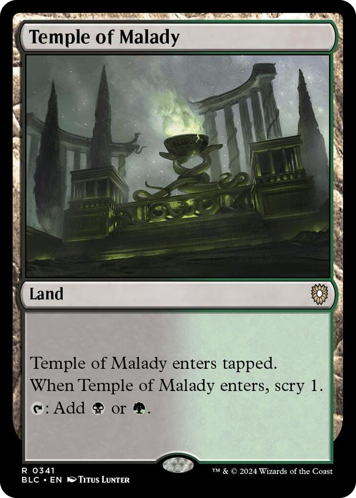 0341 Temple of Malady R Commander: Bloomburrow