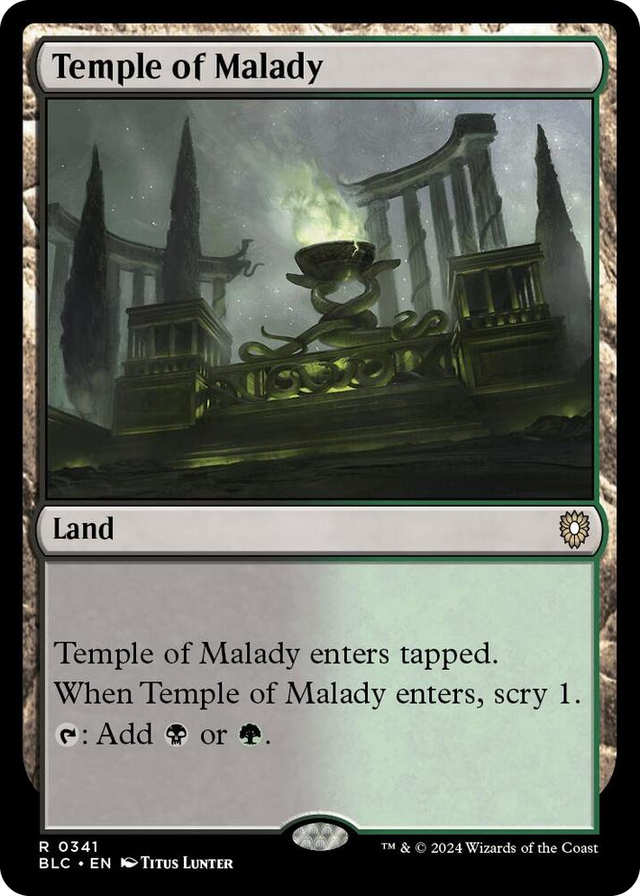 0341 Temple of Malady R Commander: Bloomburrow