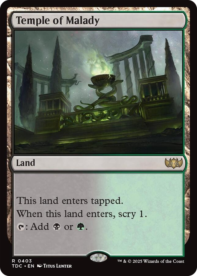0403 Temple of Malady R Commander: Tarkir: Dragonstorm