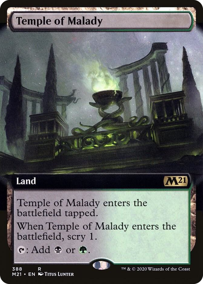 0388 Temple of Malady (Extended Art) R Core Set 2021