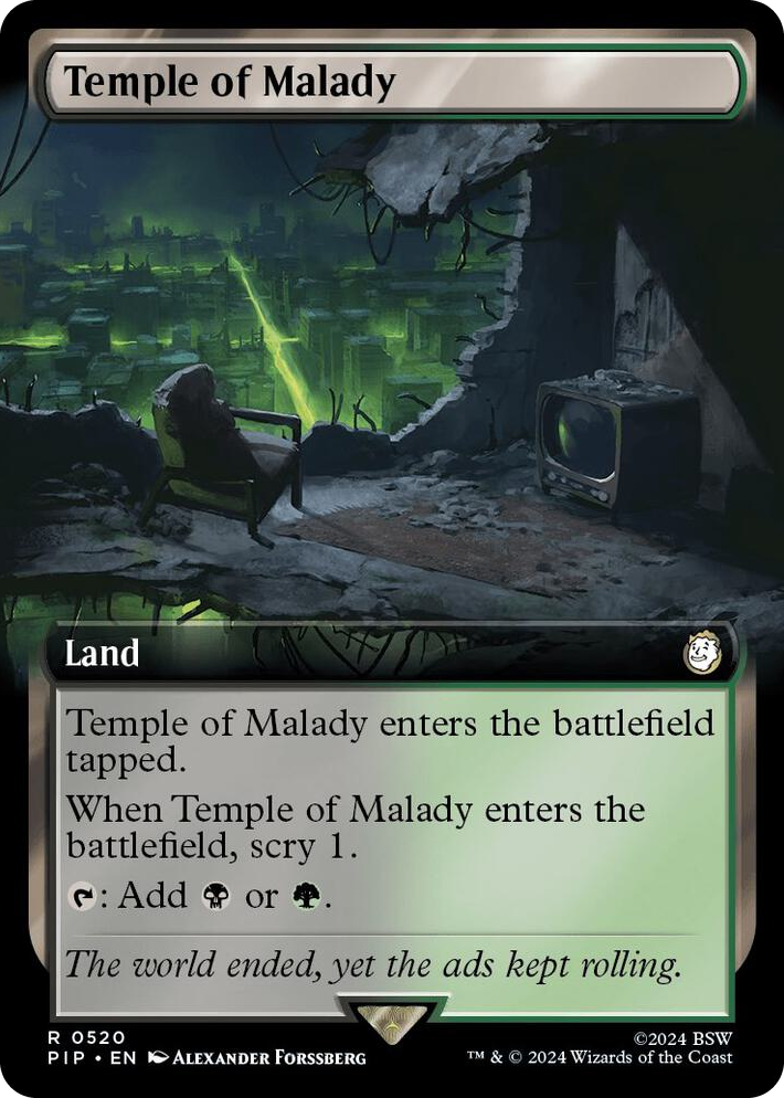 0520 Temple of Malady (Extended Art) R Universes Beyond: Fallout