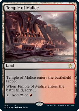 0186 Temple of Malice R Commander: Innistrad: Crimson Vow