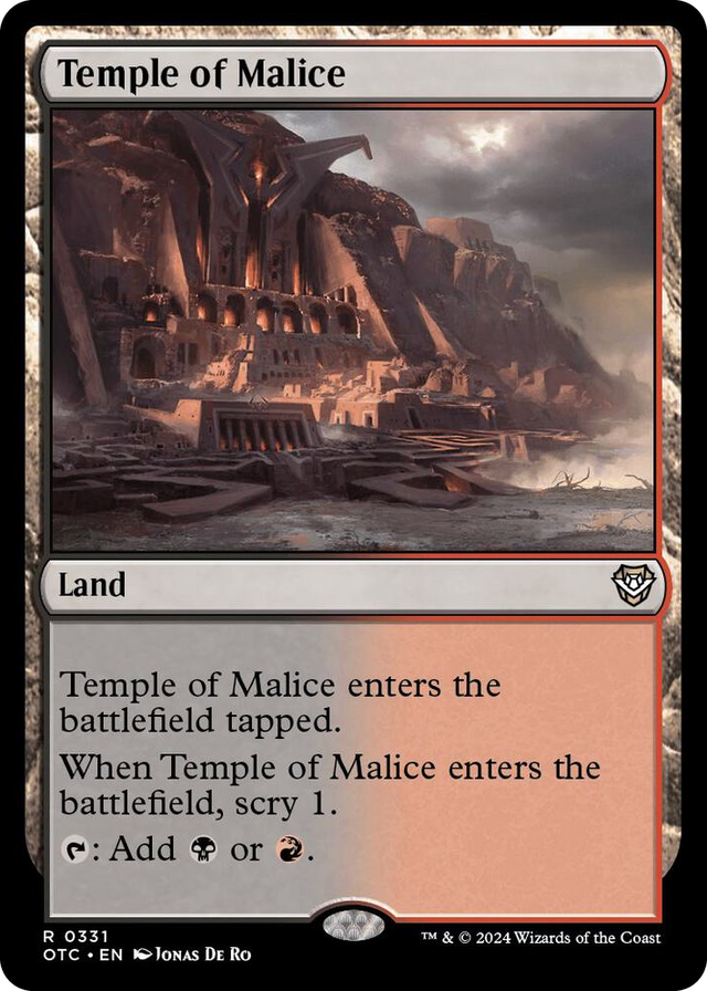 0331 Temple of Malice R Commander: Outlaws of Thunder Junction
