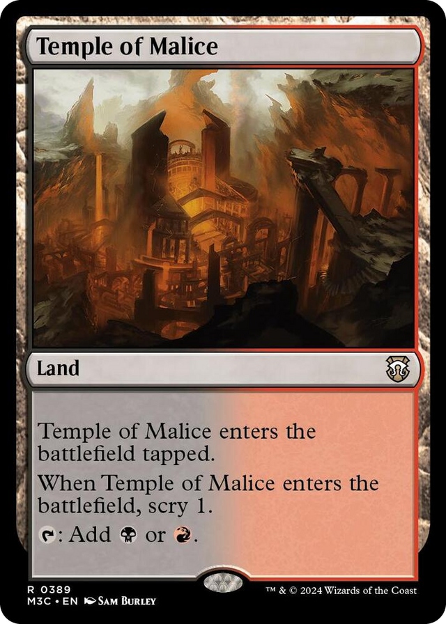 0389 Temple of Malice R Commander: Modern Horizons 3
