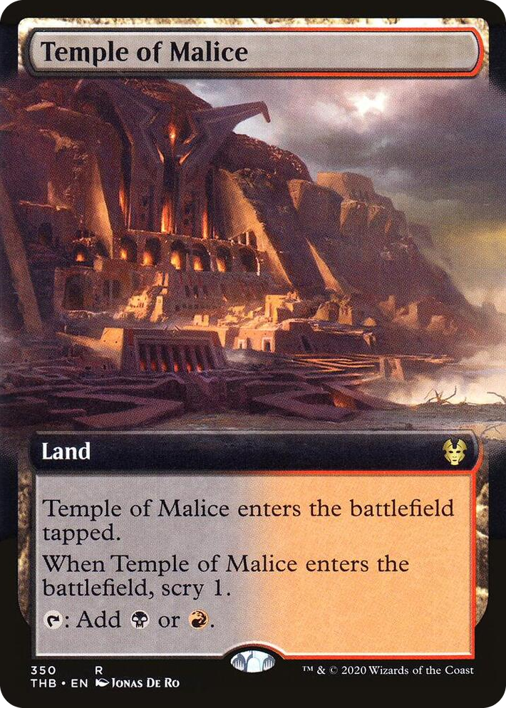 0350 Temple of Malice (Extended Art) R Theros Beyond Death