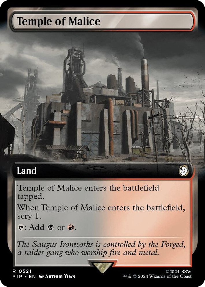 0521 Temple of Malice (Extended Art) R Universes Beyond: Fallout