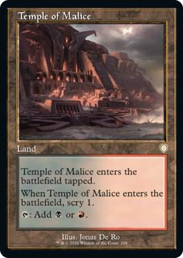 0208 Temple of Malice (Retro Frame) R Commander: The Brothers' War