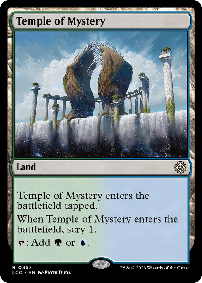 Temple of Mystery #357 R - Commander: The Lost Caverns of Ixalan Pokemon card