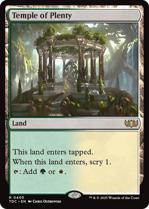 0405 Temple of Plenty R Commander: Tarkir: Dragonstorm