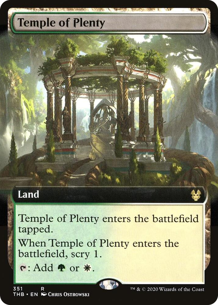 0351 Temple of Plenty (Extended Art) R Theros Beyond Death