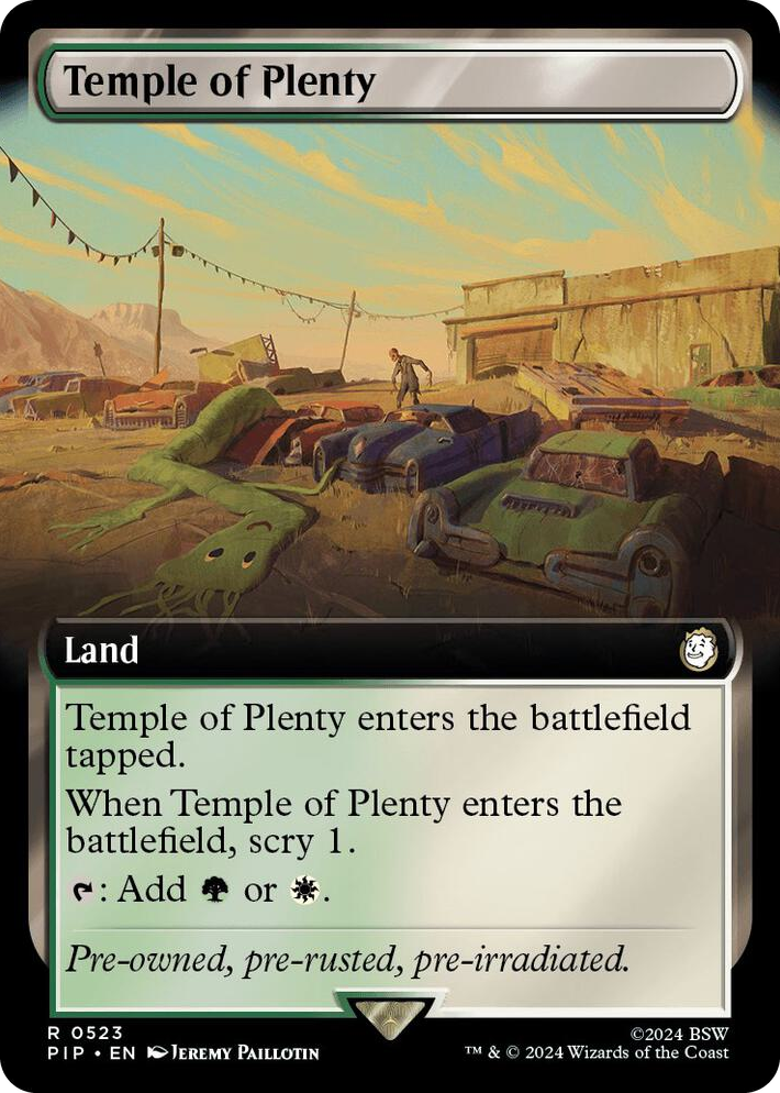 0523 Temple of Plenty (Extended Art) R Universes Beyond: Fallout