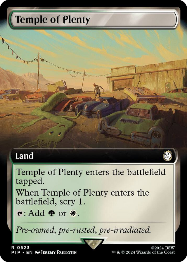 0523 Temple of Plenty (Extended Art) R Universes Beyond: Fallout