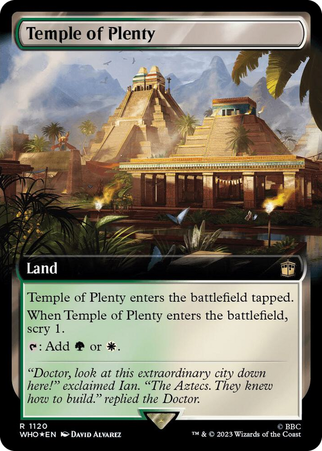 1120 Temple of Plenty (Extended Art) (Surge Foil) R Universes Beyond: Doctor Who