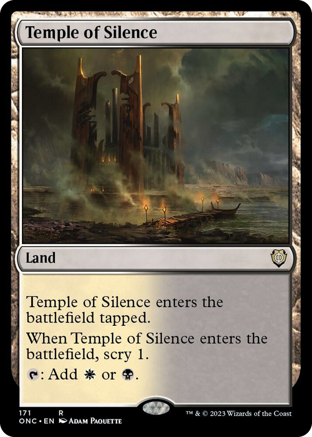 0171 Temple of Silence R Commander: Phyrexia: All Will Be One
