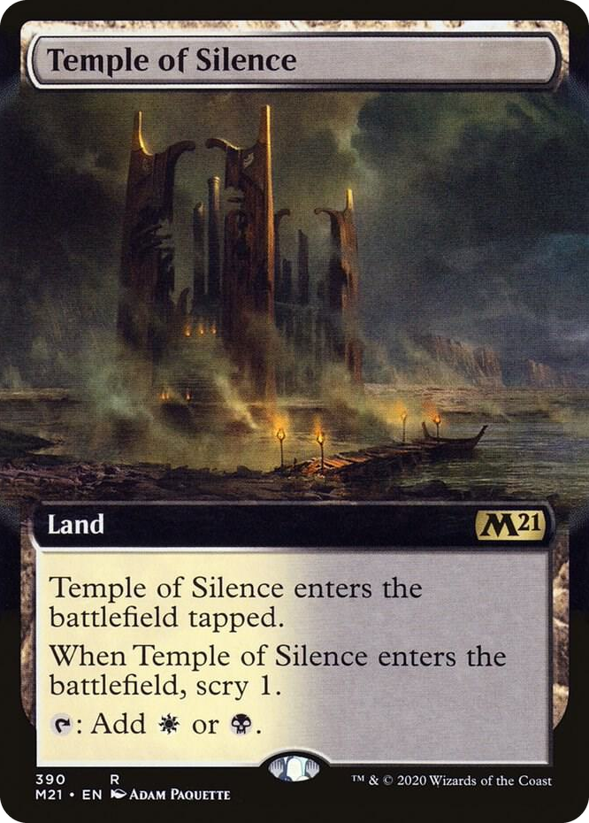 0390 Temple of Silence (Extended Art) R Core Set 2021