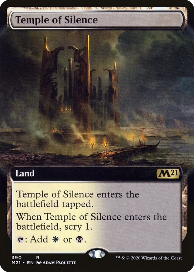 0390 Temple of Silence (Extended Art) R Core Set 2021
