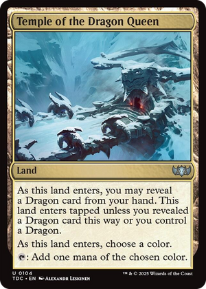 0104 Temple of the Dragon Queen U Commander: Tarkir: Dragonstorm