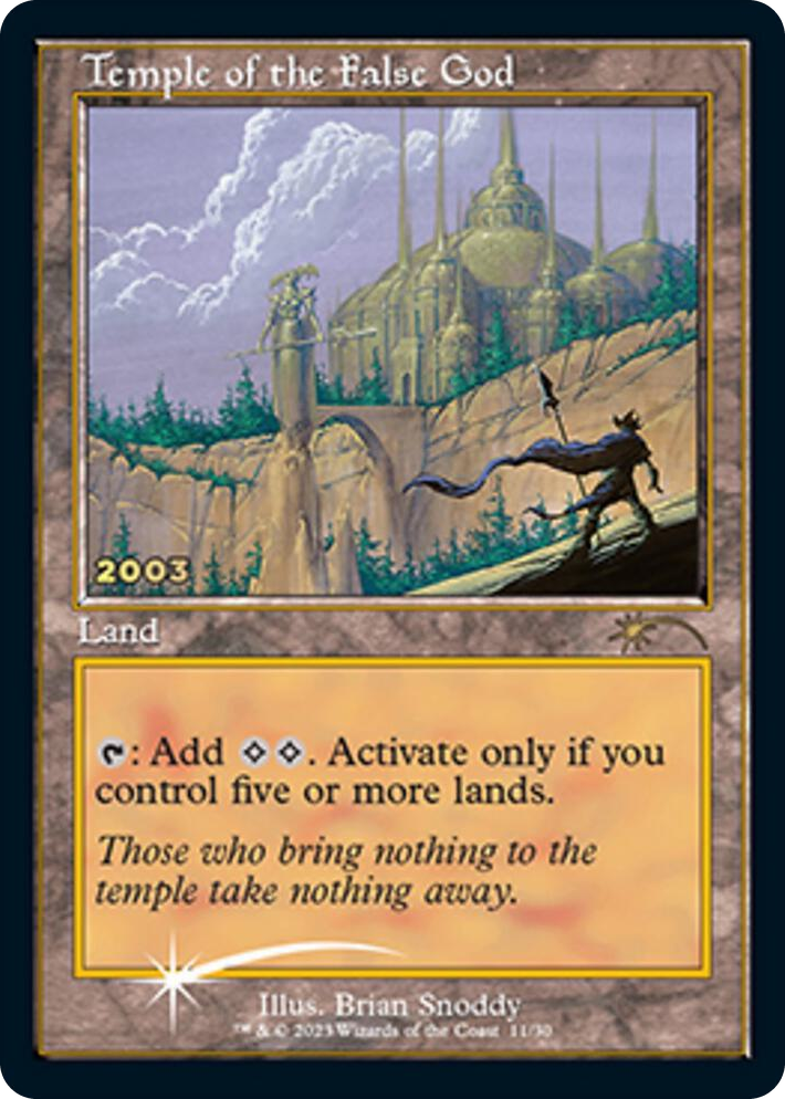 0011 Temple of the False God P 30th Anniversary Promos
