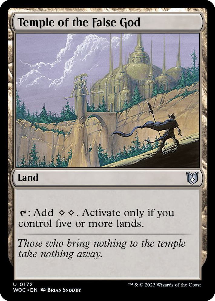 0172 Temple of the False God U Commander: Wilds of Eldraine