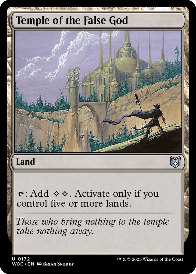 0172 Temple of the False God U Commander: Wilds of Eldraine