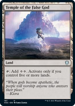 0187 Temple of the False God U Commander: Innistrad: Crimson Vow