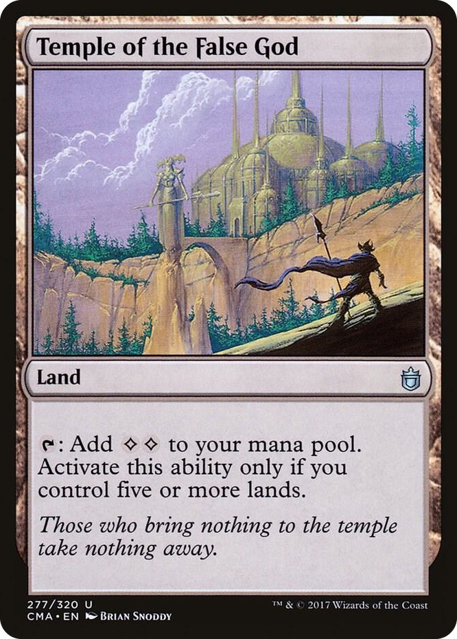 Temple of the False God #277 U - Commander Anthology Pokemon card