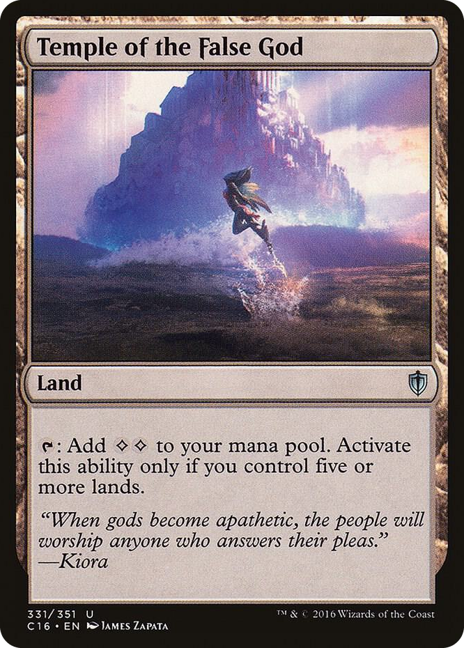 Temple of the False God #331 U - Commander 2016 Pokemon card