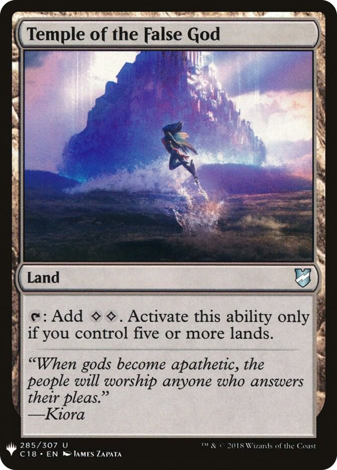 Temple of the False God (C18) #285 U - The List Reprints Pokemon card