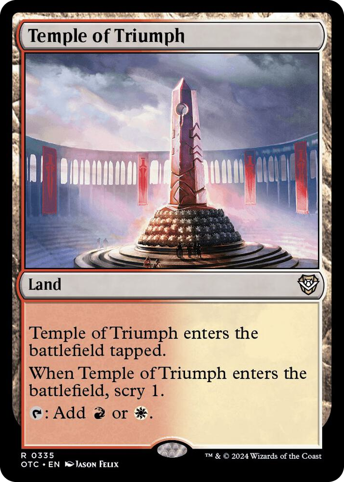 0335 Temple of Triumph R Commander: Outlaws of Thunder Junction