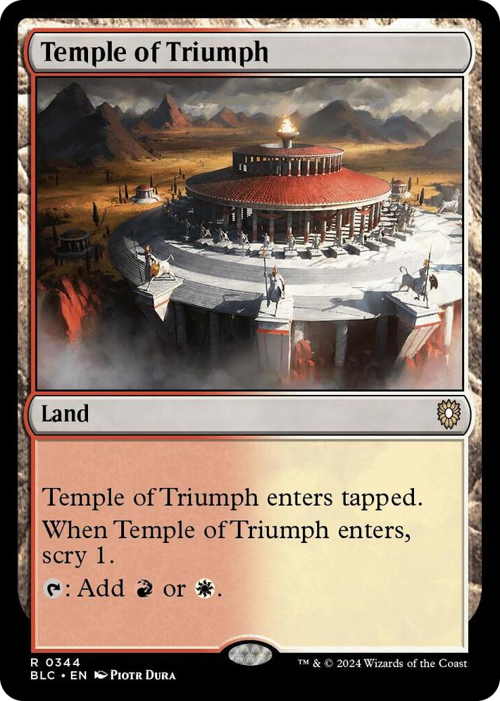 0344 Temple of Triumph R Commander: Bloomburrow