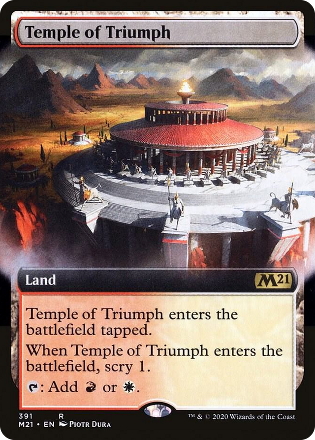 0391 Temple of Triumph (Extended Art) R Core Set 2021
