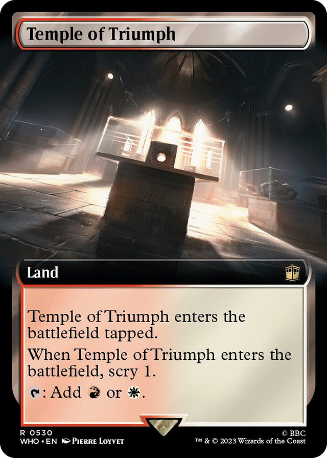 0530 Temple of Triumph (Extended Art) R Universes Beyond: Doctor Who