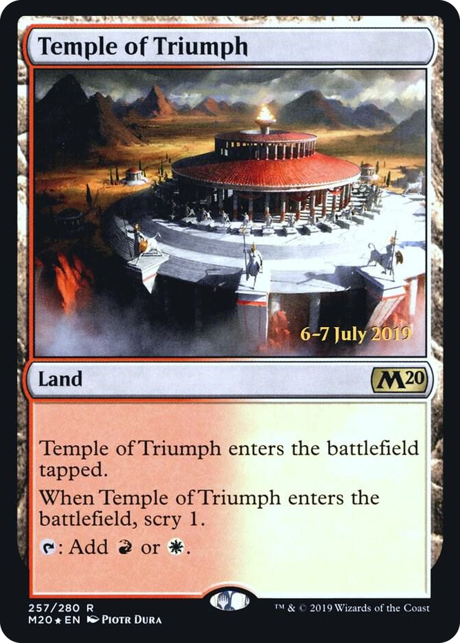 0257 Temple of Triumph (M20) R Prerelease Cards