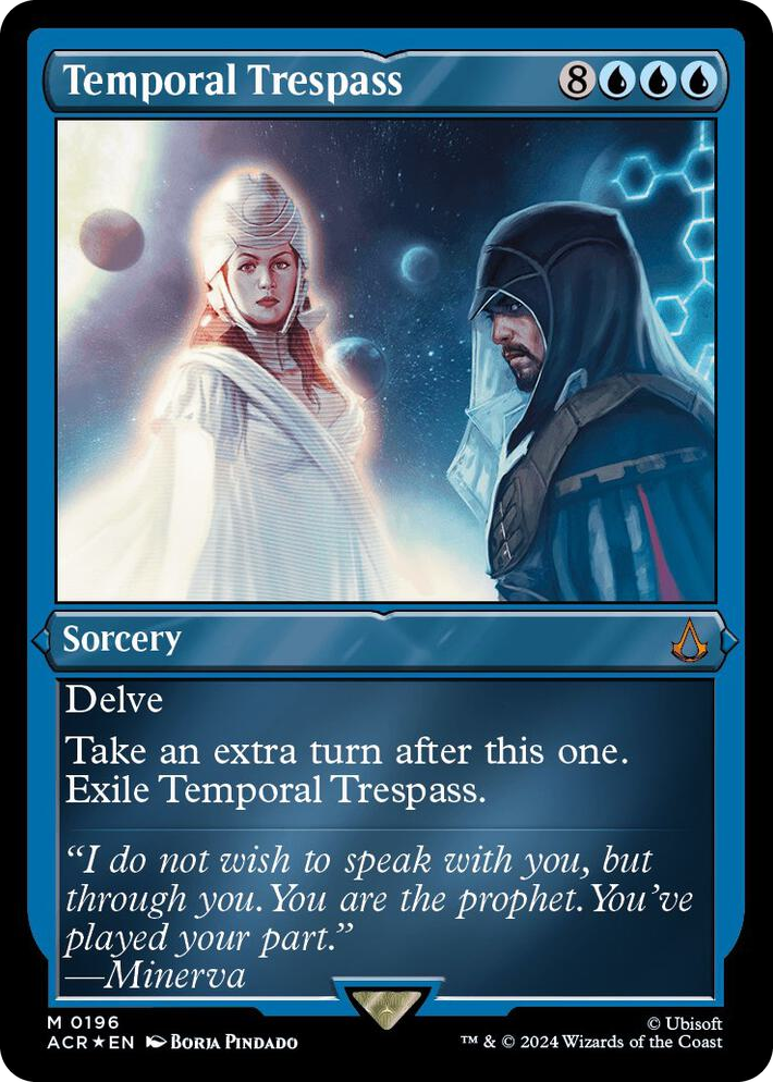 0196 Temporal Trespass (Foil Etched) M Universes Beyond: Assassin's Creed