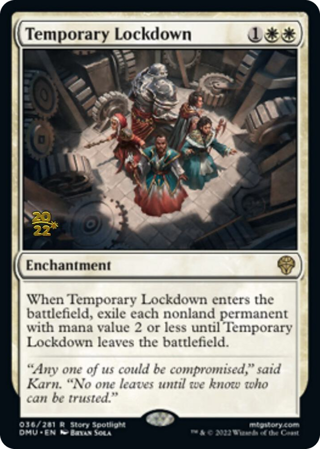 0036 Temporary Lockdown R Prerelease Cards