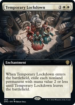 0389 Temporary Lockdown (Extended Art) R Dominaria United