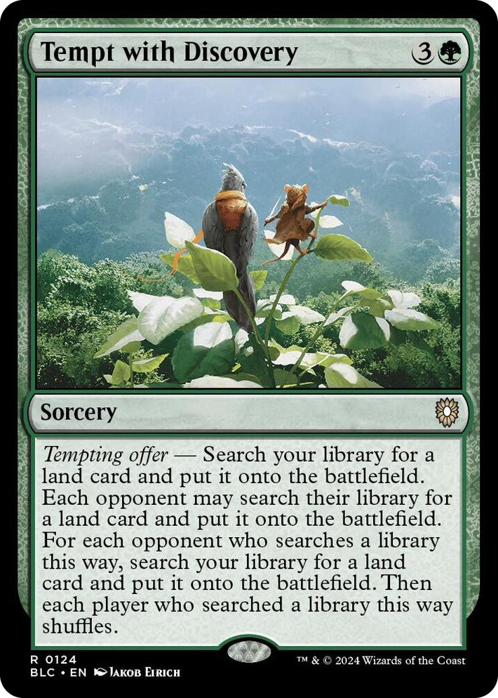 0124 Tempt with Discovery R Commander: Bloomburrow